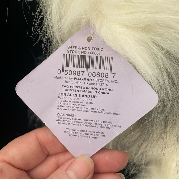 Rare HTF Vintage old English Sheepdog by Cuddlewit, preowned with tags T29 - Picture 10 of 11